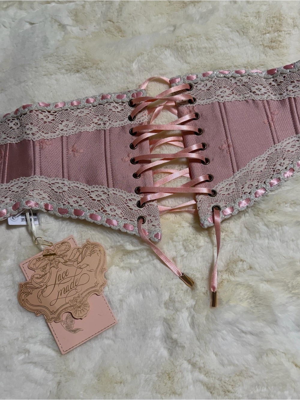 Lacemade Pink Dress and Corset - Picture 4 of 8